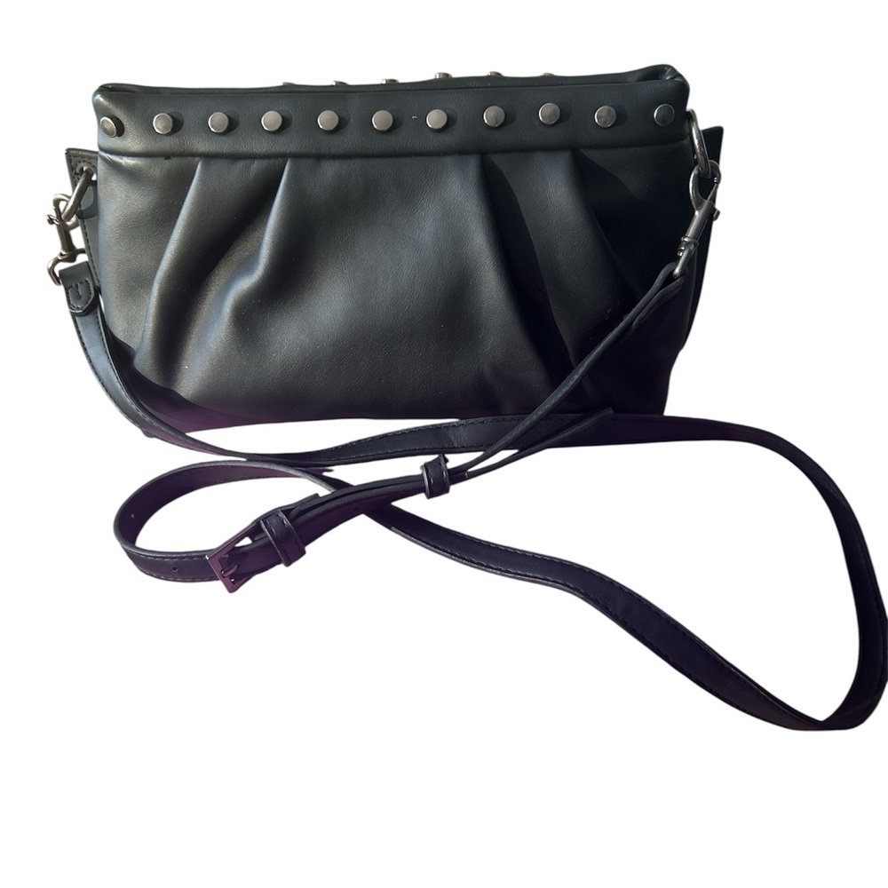 Crossbody - Black Studded Women's Bag
